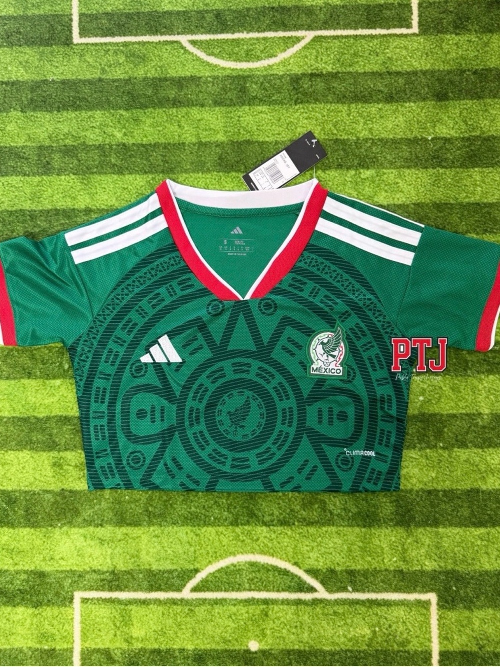Mexico Green Crop Top Jersey